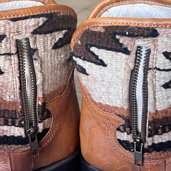 FREEBIRD By Steven Shine Ankle Brown Leather Boots size 6 - Picture 6 of 16